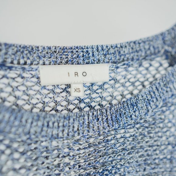 IRO Yana Blue Slashed-Sleeve Sweater - Picture 5 of 5